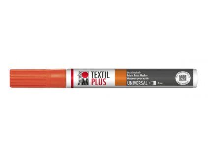 Fix na tmavý textil Marabu Textil Painter Plus 3 mm, odstín 013 oranžový