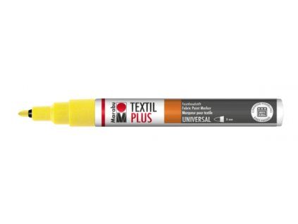 Marabu Textil Painter Plus fix na tmavý textil 3 mm, odstín žlutá 019