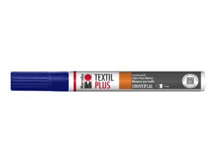 Fix na tmavý textil Marabu Textil Painter Plus 3 mm, odstín tmavě modrá 053