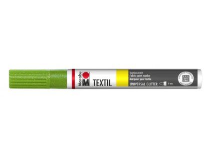 Fix na textil Marabu Textil Painter Glitter 3 mm, zelená 567, třpytivý efekt