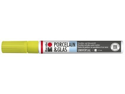 Marabu Porcelain Painter fix na porcelán a sklo, odstín reseda zelená, hrot 1-2 mm