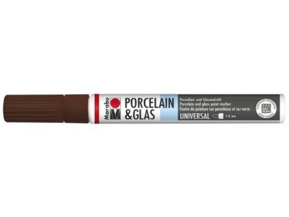 porcelain&glas marabu brown 1,2