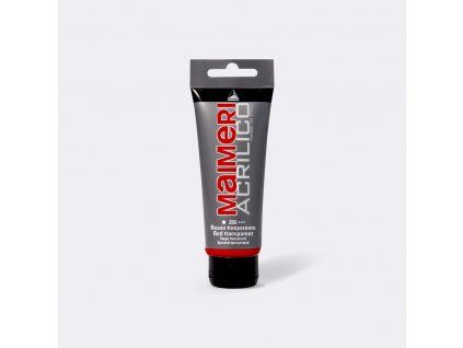 17526 akrylova barva maimeri acrilico 75 ml cervena transparentni 266