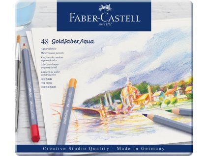 2519 2 pastelky goldfaber aqua 48 barev plech