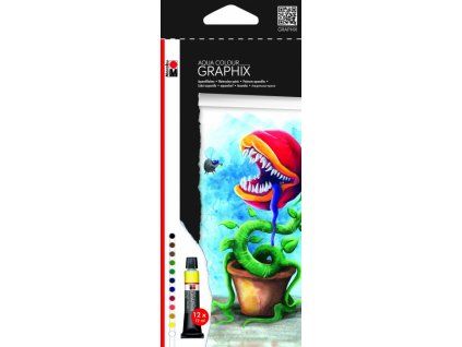 2912 akvarelove barvy graphix high by fly sada 12 tub