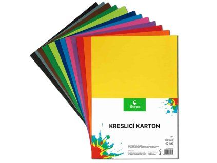 Barevné papíry A4 180g - sada 60 archů mix barev