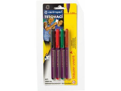 6734 tetovaci popisovace centropen sada 4 ks