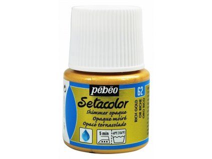 6830 barva na textil pebeo setacolor opaque 45 ml zlata trpytiva 62