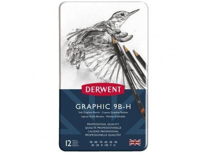 7553 2 sada mekkych umeleckych tuzek derwent 34215 graphic soft 9b h