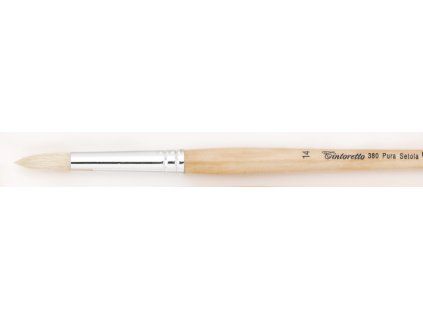 24549 stetec 380 4 kulaty dlouhy white bristle tintoretto