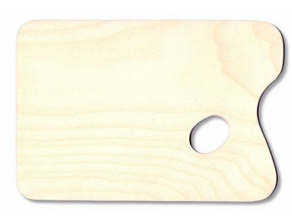 10469 malirska paleta drevena obdelnikova 245x165 mm prirodni