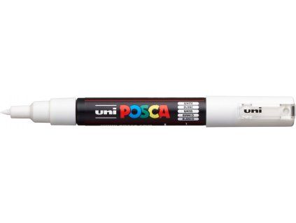 UNI POSCA PC 1MC white. (2)