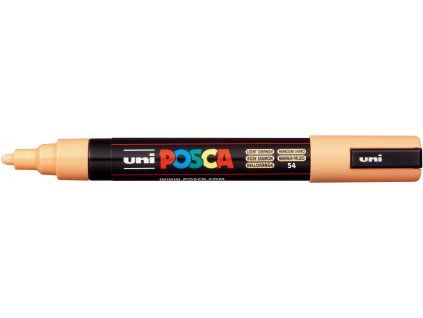 Akrylový popisovač Uni Posca 5M, šířka stopy 1,8 až 2,5 mm, pastelově oranžová 54