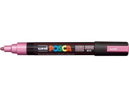 Uni Posca PC-5M akrylový popisovač, metalicky růžová stopa 1,8 až 2,5 mm