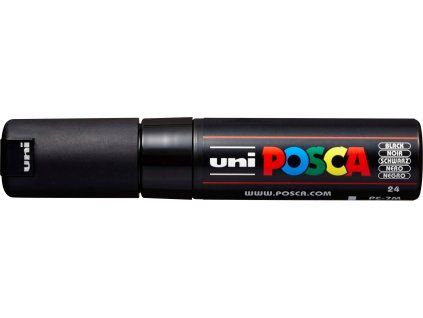Akrylový popisovač Uni Posca PC-7M, kulatý hrot 4,5-5,5 mm, černá barva
