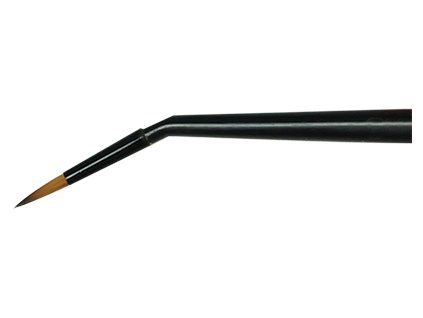 Royal Langnickel Mini Majestic Tight Spot 0, kulatý zalomený štětec s extra krátkými štětinami