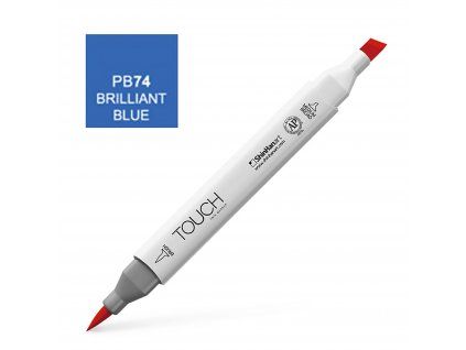 ShinHan Art Touch Brush designérský fix PB74 Brilliant Blue, štětcový hrot 5 mm