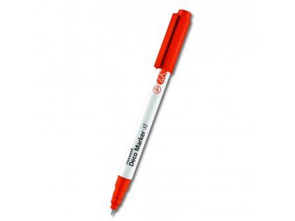 Akrylový fix Monami Deco Marker XF 0,7 mm, oranžová, pigmentový popisovač na vodní bázi