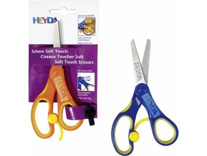 Heyda Soft Touch dětské nůžky zakulacené 11 cm, nerezové čepele a měkký plastový úchop