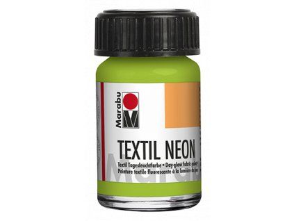 Barva na světlý textil Marabu Textil Neon 15 ml, odstín zelená 365