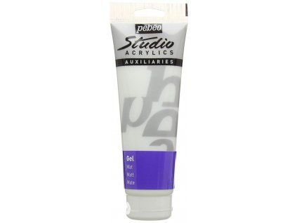 Pébéo Studio matný gel 250 ml, transparentní přípravek pro akrylové barvy