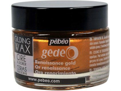 Pébéo Gédéo zkrášlovací vosk 30 ml, odstín renesanční zlatá, metalický efekt