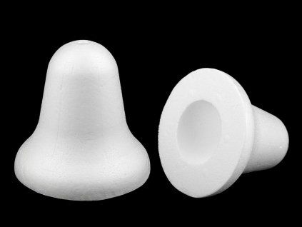 Polystyrenový zvonek Sepas 120 mm, polotovar k dozdobení pro kreativní tvoření