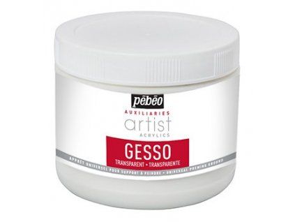 Pébéo Studio Gesso transparentní akrylový šeps 500 ml, podkladový nátěr