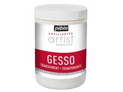 Pébéo Studio Gesso transparentní akrylový šeps 1000 ml, podkladový nátěr pro malování