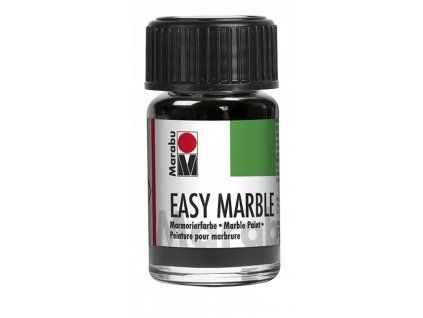 Marabu Easy Marble 15 ml mramorovací barva, odstín 082 stříbrná metalická
