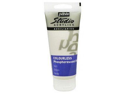 Pébéo Phosphorescent fosforeskující akrylová barva 100 ml, bezbarvá svítící ve tmě