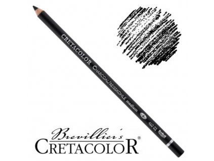 Cretacolor Charcoal uhel v tužce střední, sytá černá stopa pro kresbu a skicování