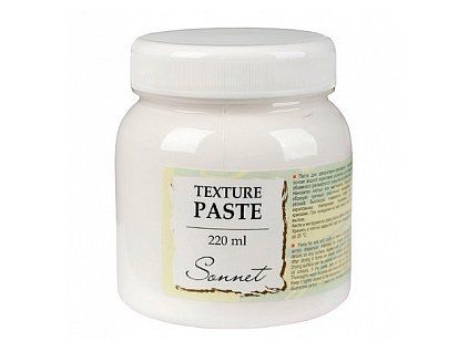 Texturovací pasta Sonnet hladká 220 ml, akrylová, Nevskaya Palitra, bílá