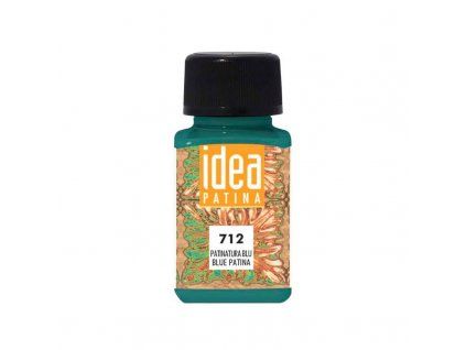 Maimeri Idea Patina měděnka modrá 60 ml, metalická barva na vodní bázi