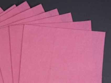 Filc A4 180 g růžová, umělá filcová tkanina pro dekorace a kreativní tvoření