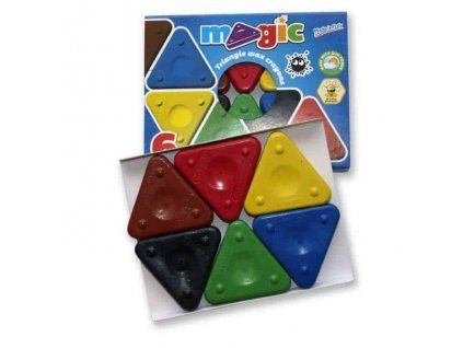 Primo Magic Basic trojboké voskovky, sada 6 ks v mixu barev pro nejmenší děti