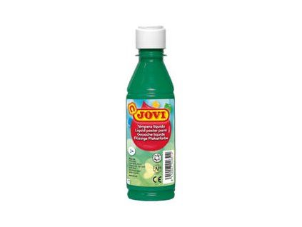 Školní temperová barva Jovi 250 ml, odstín tmavě zelená, vhodná pro děti