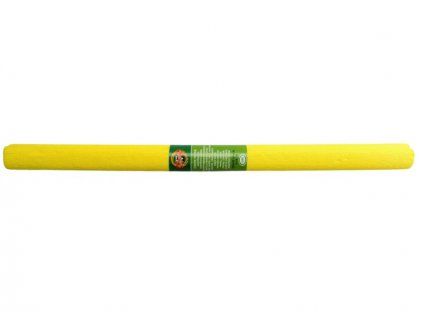 Krepový papír Koh-i-Noor 200 x 50 cm, odstín žlutá středně, stupeň krepování 30–40 %