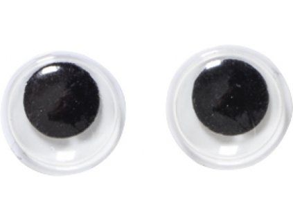 Plastová kulatá očička HobbyFun 12 mm, balení 75 kusů pro kreativní tvoření