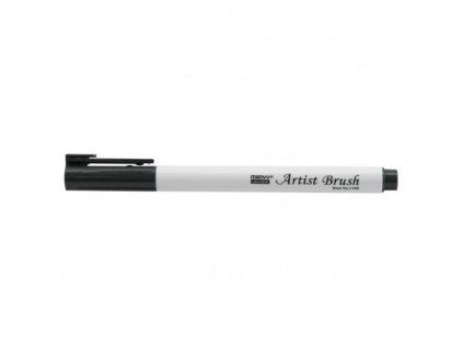 Marvy Artist Brush 1100-21 Dark Grey, fix se štětcovým hrotem na vodní bázi