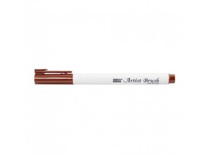 Marvy Artist Brush 1100-6 fix se štětcovým hrotem, odstín hnědá, vodní báze
