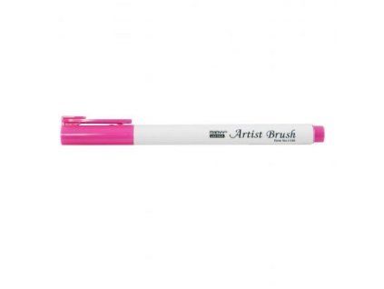 Fix Marvy Artist Brush 1100-9 se štětcovým hrotem, odstín Pink růžová, vodní báze
