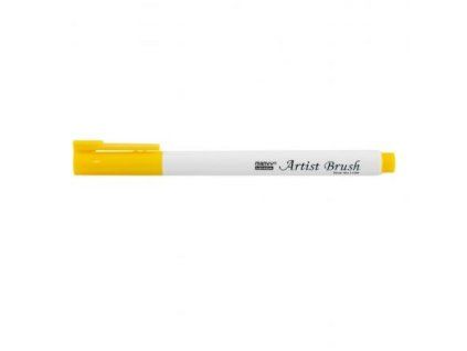 Marvy Artist Brush 1100-5 fix se štětcovým hrotem, odstín žlutá, vodní báze