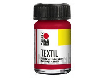 Barva na textil Marabu Textil 15 ml, odstín korálově červená 036, vodní báze
