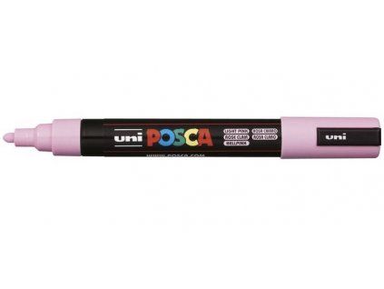 Uni Posca 5M akrylový popisovač světle růžový 51, šířka stopy 1,8 až 2,5 mm