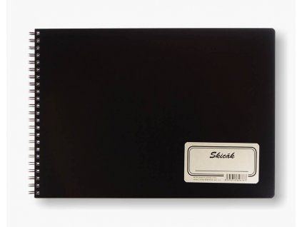 Retro skicák BOBO Blok A3, 50 listů, boční spirálová vazba, papír 190 g/m2
