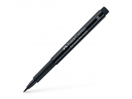 Faber-Castell Pitt Artist Pen B, umělecký popisovač se štětcovým hrotem, černý inkoust