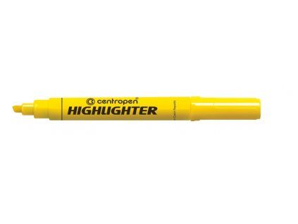 Centropen 8552 HIGHLIGHTER pigmentový zvýrazňovač, fluorescenční žlutá, klínový hrot 1 až 4,6 mm