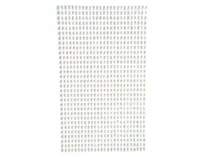 Nalepovací kamínky dpCraft 3 mm, 806 ks, pastelové barvy s duhovými odlesky
