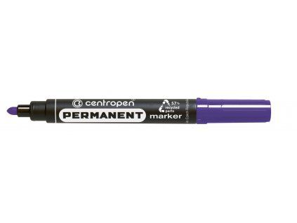 Centropen 8566 permanentní popisovač s kulatým hrotem 2,5 mm, fialová barva